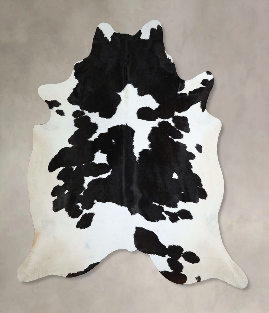 Black and White XX-Large Brazilian Cowhide Rug 8'5"H x 8'0"W #A44166 by Hudson Hides