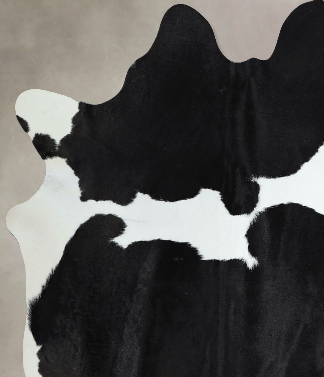 Black and White X-Large Brazilian Cowhide Rug 6'11"H x 6'0"W #A44167 b