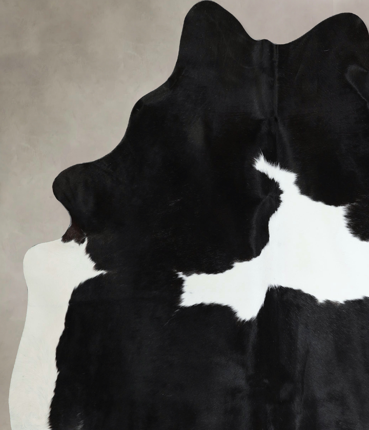 Black and White X-Large Brazilian Cowhide Rug 6'11"H x 6'5"W #A44168 by Hudson Hides