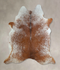 Salt and Pepper Brown X-Large Brazilian Cowhide Rug 6'10