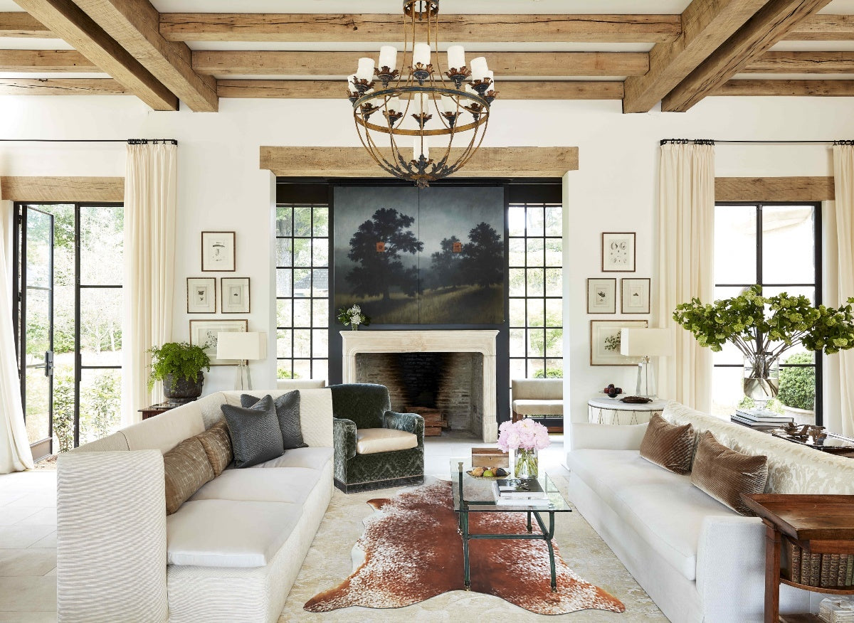 Salt and Pepper Brown Cowhide Rug #A44178