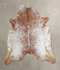 Salt and Pepper Brown X-Large Brazilian Cowhide Rug 6'8