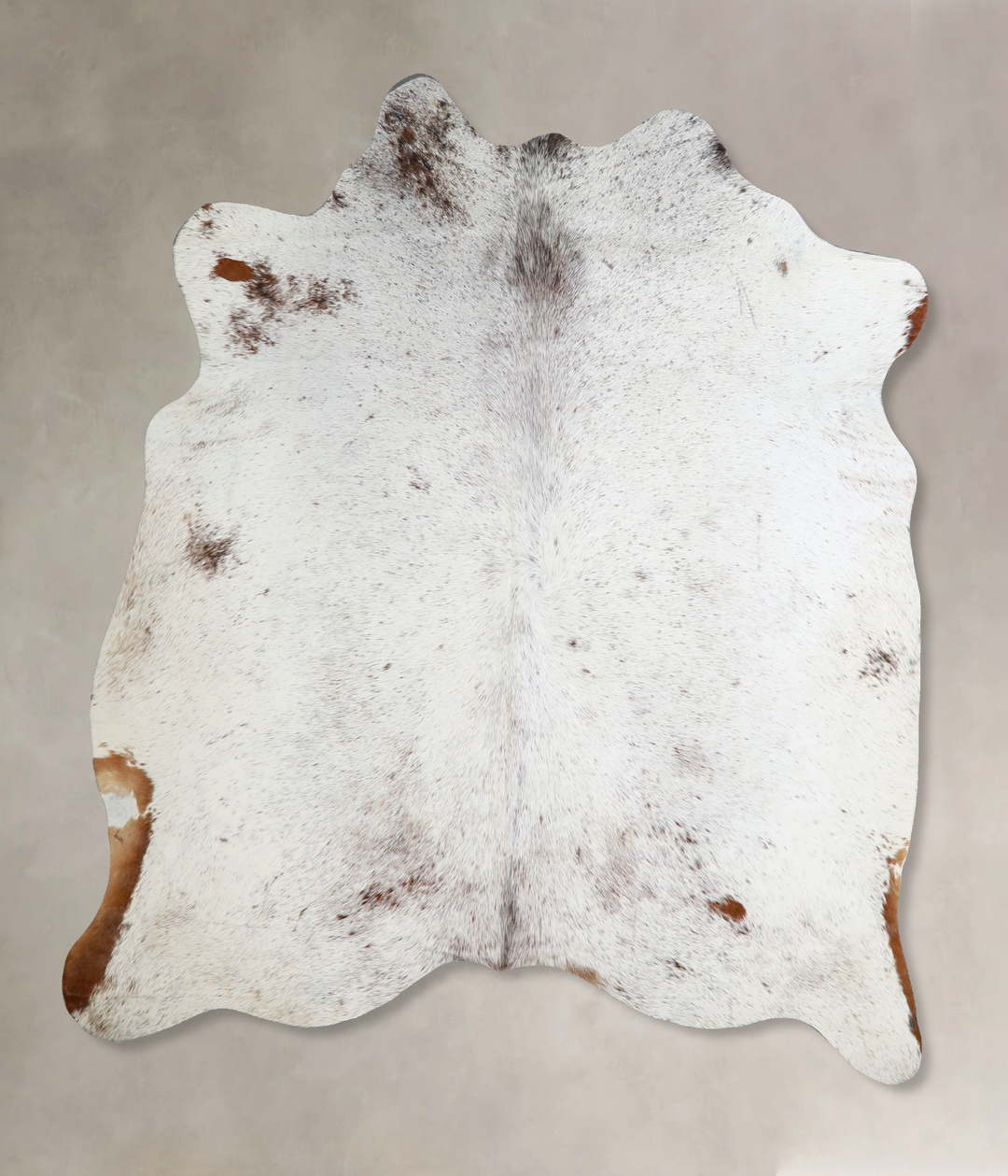 Salt and Pepper Black Large Brazilian Cowhide Rug 6'2"H x 5'10"W #A441