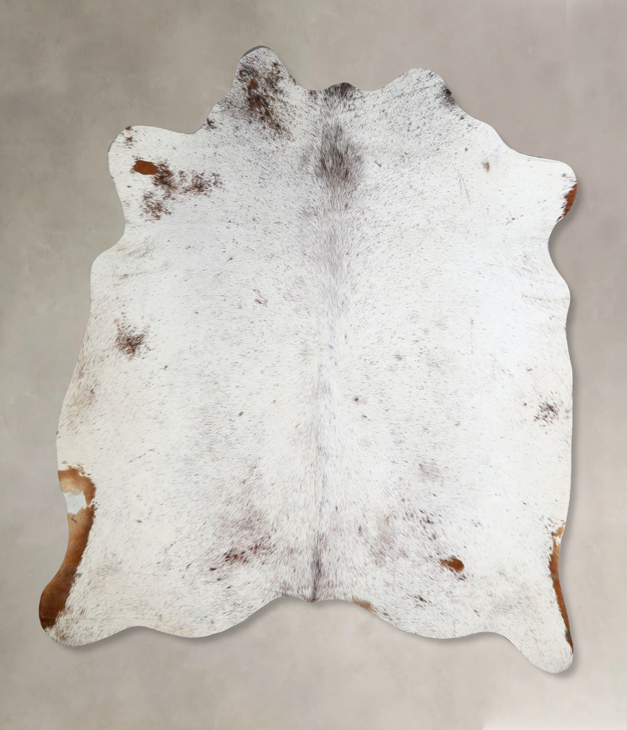 Salt and Pepper Black Large Brazilian Cowhide Rug 6'2"H x 5'10"W #A44185 by Hudson Hides