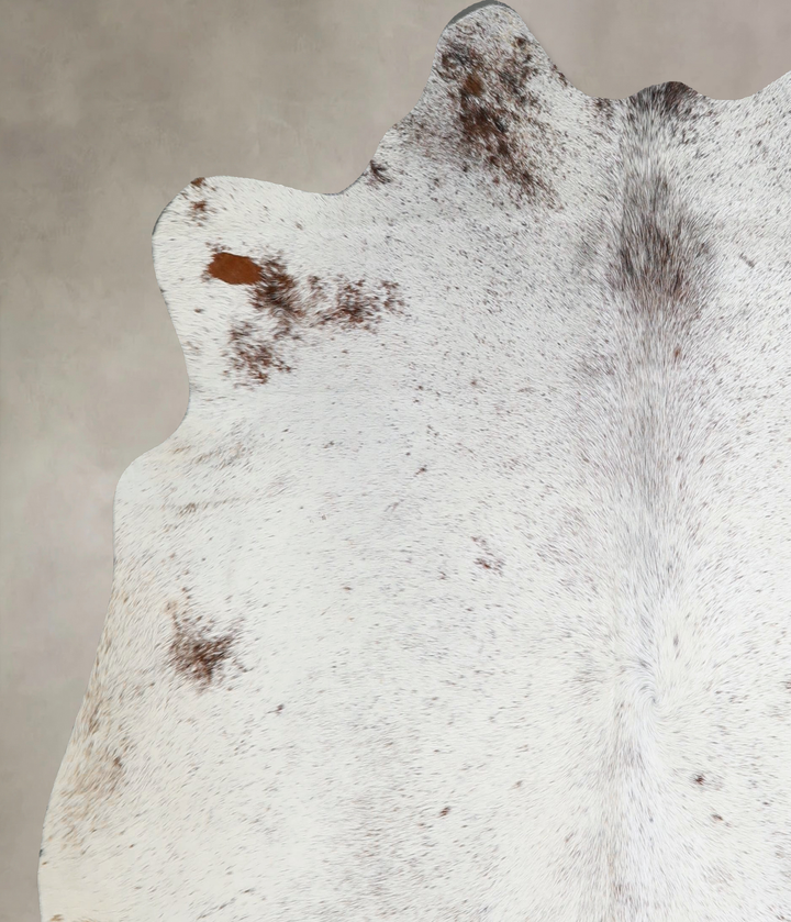 Salt and Pepper Black Large Brazilian Cowhide Rug 6'2"H x 5'10"W #A44185 by Hudson Hides