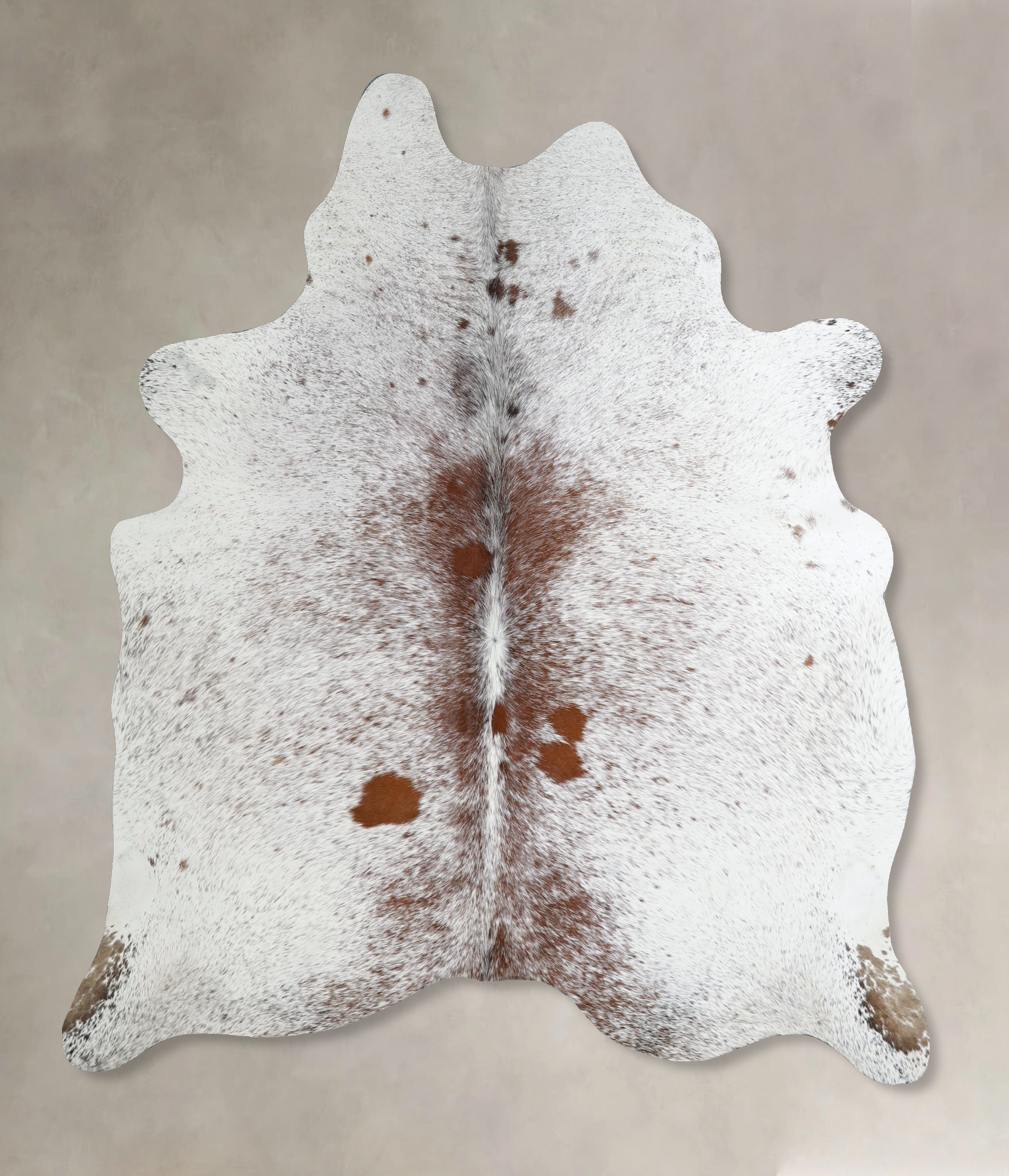Salt and Pepper Brown Cowhide Rug #A44186