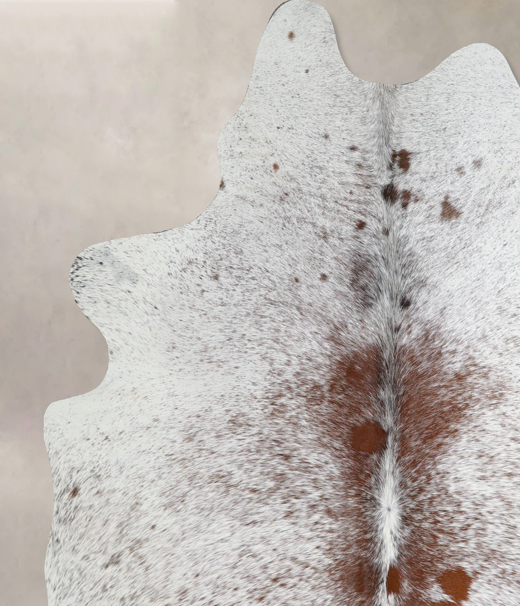 Salt and Pepper Brown Cowhide Rug #A44186