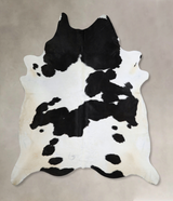 Black and White XX-Large Brazilian Cowhide Rug 8'6"H x 7'2"W #A44188 by Hudson Hides