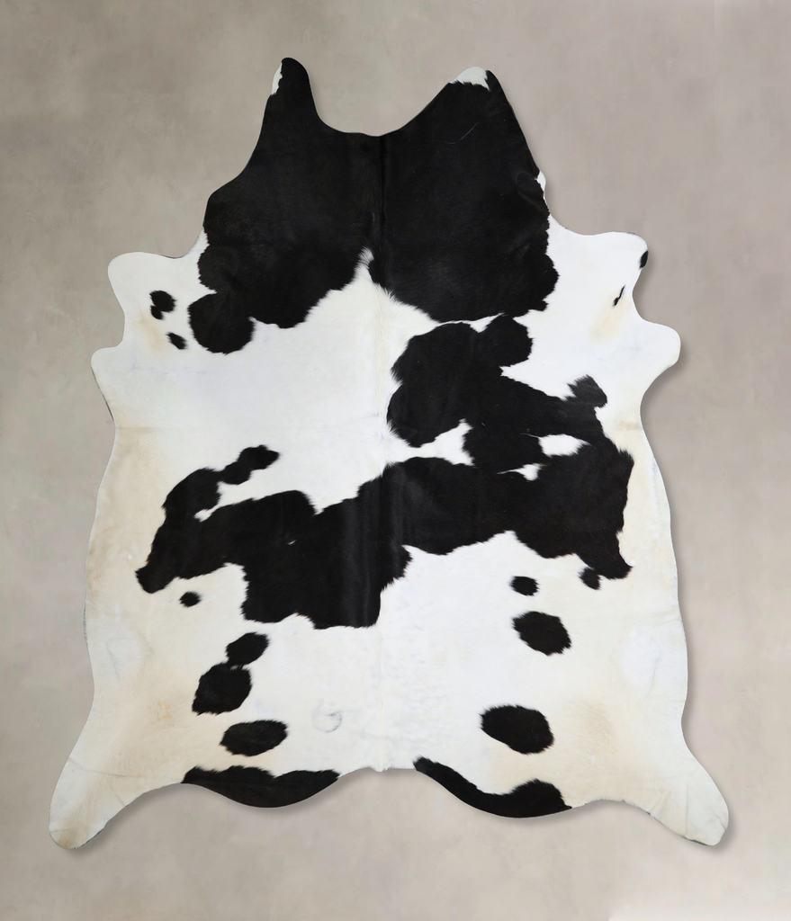 Black and White XX-Large Brazilian Cowhide Rug 8'6"H x 7'2"W #A44188 by Hudson Hides