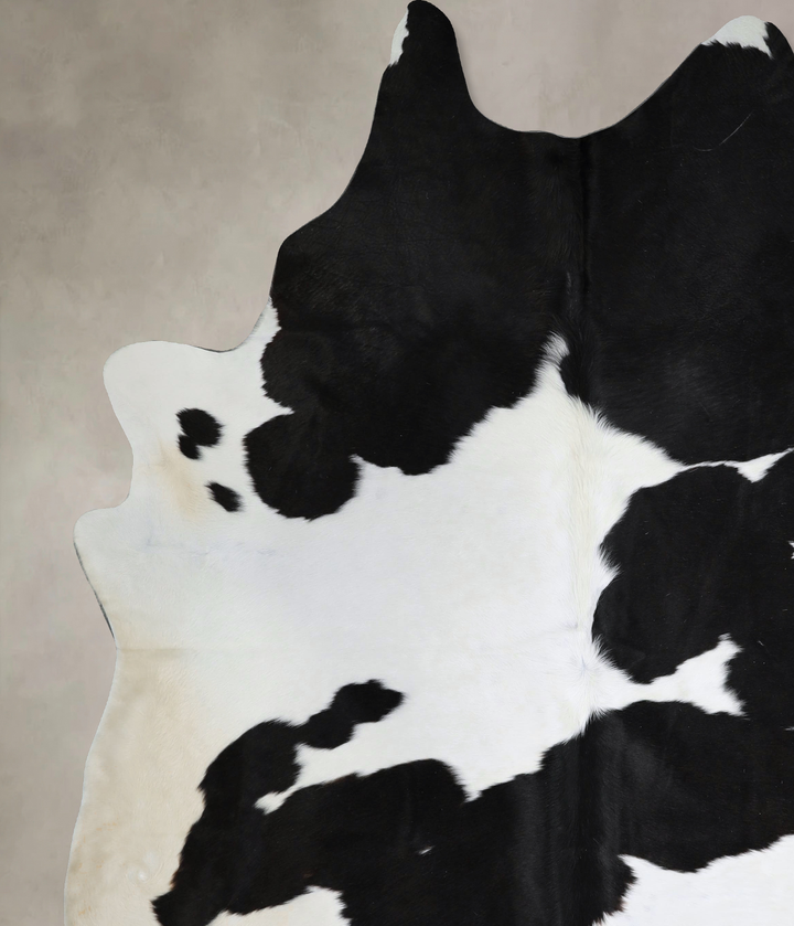 Black and White XX-Large Brazilian Cowhide Rug 8'6"H x 7'2"W #A44188 by Hudson Hides