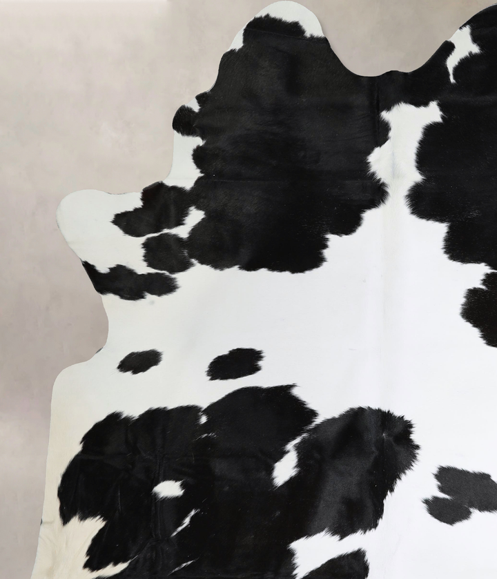 Black and White X-Large Brazilian Cowhide Rug 7'9"H x 6'5"W #A44189 by Hudson Hides