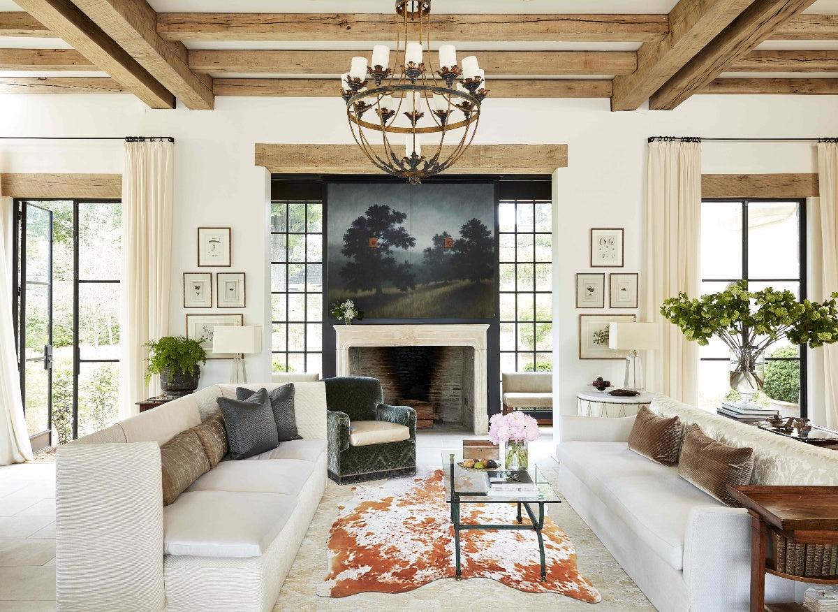 Salt and Pepper Brown Cowhide Rug #A44193