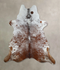 Salt and Pepper Brown X-Large Brazilian Cowhide Rug 7'4