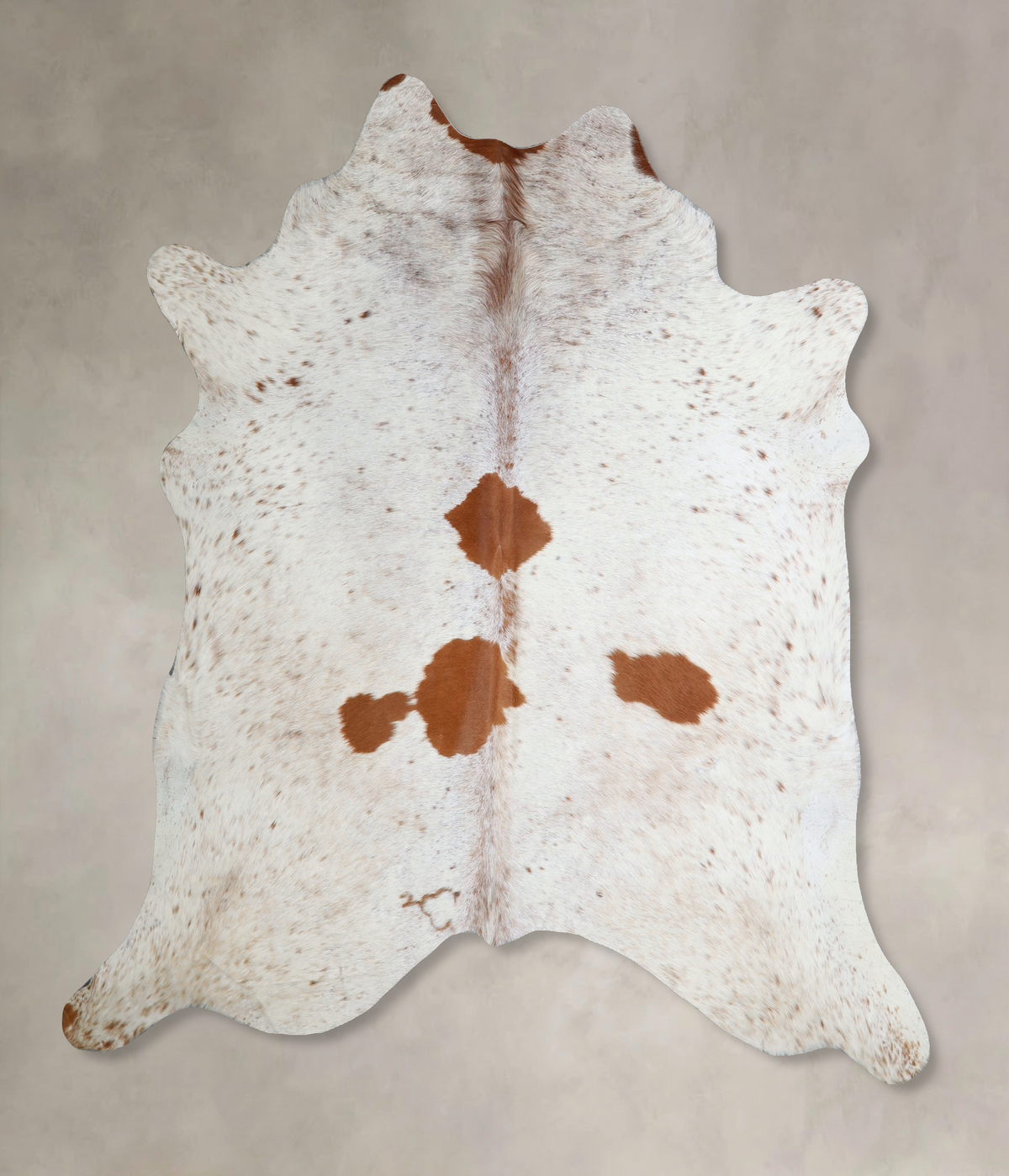 Salt and Pepper Brown Cowhide Rug #A44197