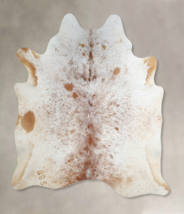 Salt and Pepper Brown Large Brazilian Cowhide Rug 6'3"H x 6'0"W #A44199 by Hudson Hides