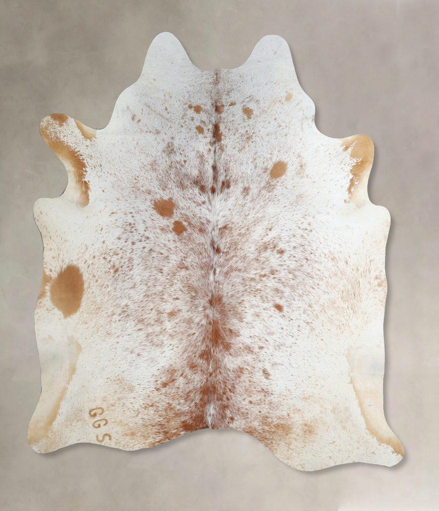Salt and Pepper Brown Large Brazilian Cowhide Rug 6'3"H x 6'0"W #A44199 by Hudson Hides