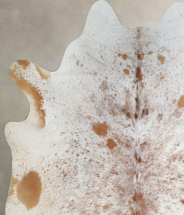 Salt and Pepper Brown Large Brazilian Cowhide Rug 6'3"H x 6'0"W #A44199 by Hudson Hides