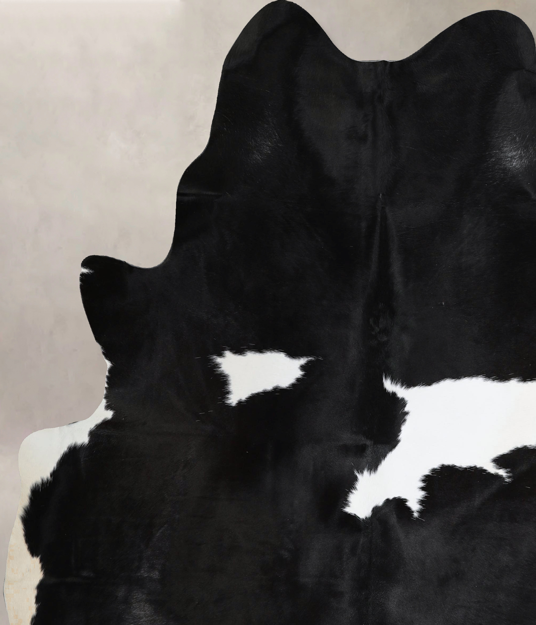 Black and White X-Large Brazilian Cowhide Rug 7'4"H x 6'3"W #A44212 by