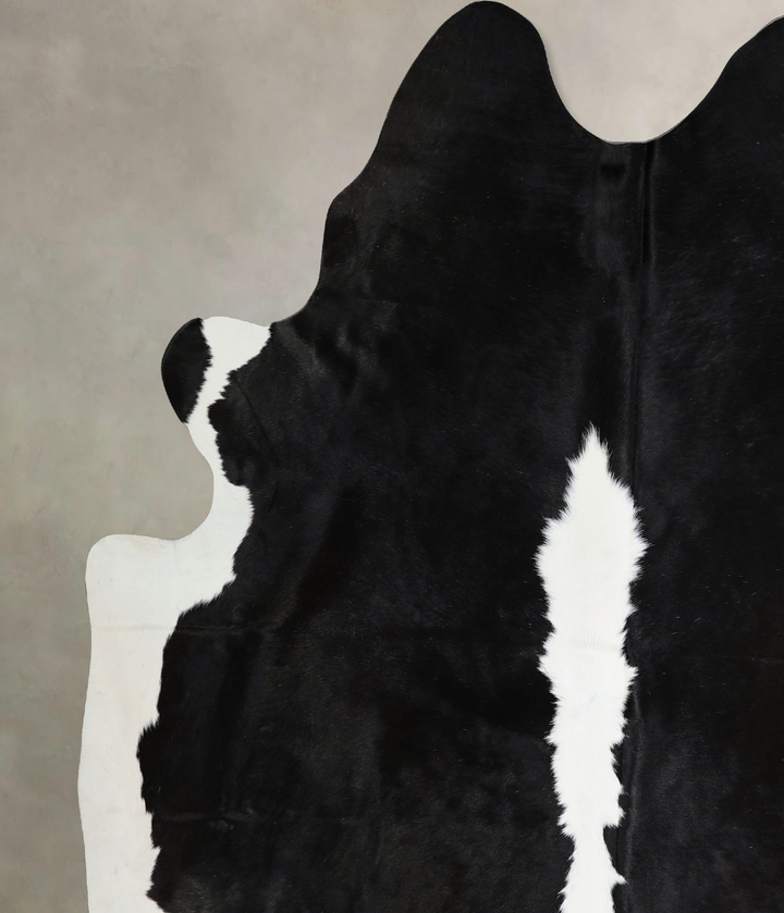 Black and White XX-Large Brazilian Cowhide Rug 8'1"H x 6'11"W #A44213 by Hudson Hides