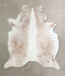 Salt and Pepper Brown X-Large Brazilian Cowhide Rug 7'0