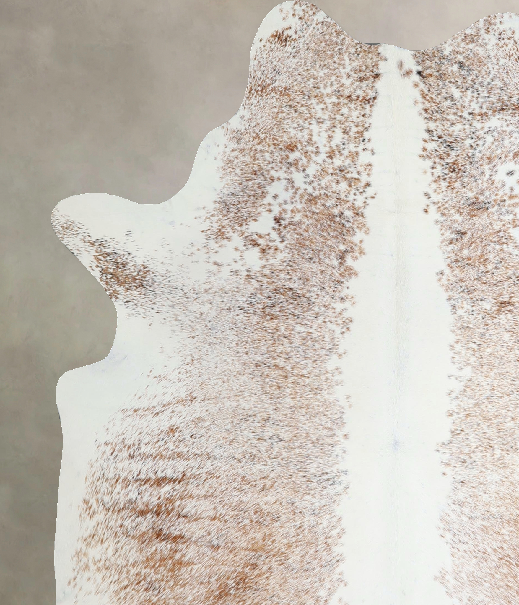 Salt and Pepper Brown Cowhide Rug #A44217