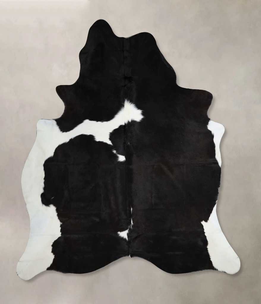 Black and White XX-Large Brazilian Cowhide Rug 8'3"H x 7'0"W #A44232 by Hudson Hides