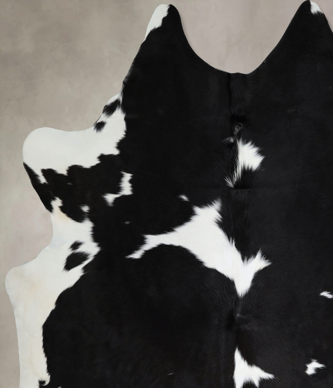 Black and White XX-Large Brazilian Cowhide Rug 7'11"H x 7'1"W #A44233 