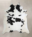 Black and White XX-Large Brazilian Cowhide Rug 8'7"H x 7'5"W #A44234 by Hudson Hides