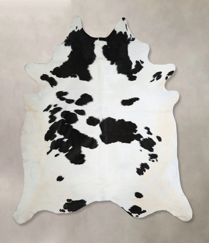 Black and White XX-Large Brazilian Cowhide Rug 8'7"H x 7'5"W #A44234 by Hudson Hides
