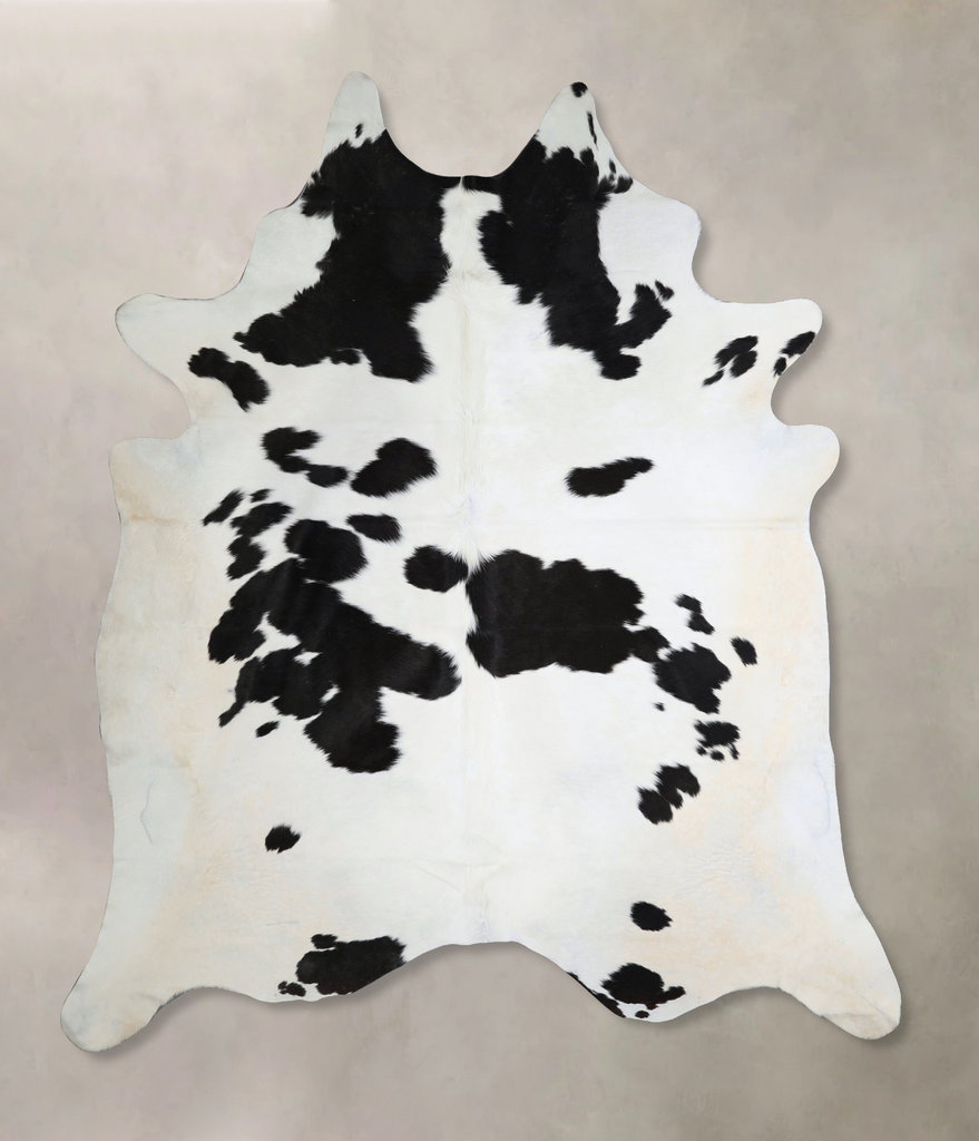 Black and White XX-Large Brazilian Cowhide Rug 8'7"H x 7'5"W #A44234 by Hudson Hides