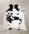 Black and White XX-Large Brazilian Cowhide Rug 8'7