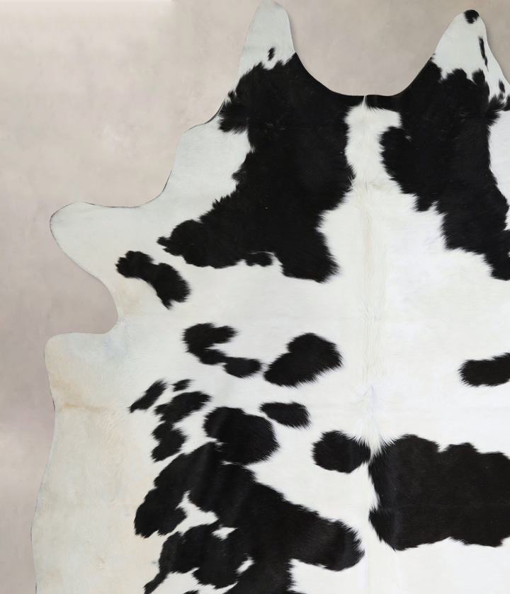 Black and White XX-Large Brazilian Cowhide Rug 8'7"H x 7'5"W #A44234 by Hudson Hides