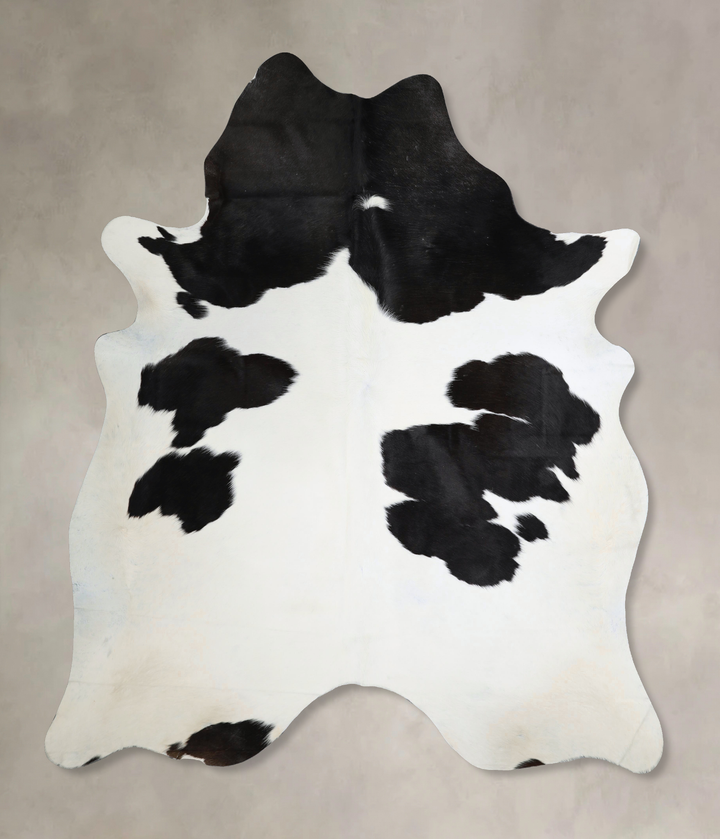 Black and White X-Large Brazilian Cowhide Rug 7'8"H x 6'6"W #A44235 by Hudson Hides
