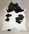 Black and White X-Large Brazilian Cowhide Rug 7'8