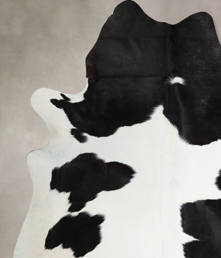 Black and White X-Large Brazilian Cowhide Rug 7'8"H x 6'6"W #A44235 by Hudson Hides