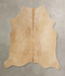 Beige Medium Brazilian Cowhide Rug 5'1
