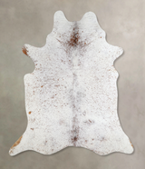 Salt and Pepper Brown Large Brazilian Cowhide Rug 6'8"H x 5'8"W #A44245 by Hudson Hides