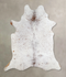 Salt and Pepper Brown Large Brazilian Cowhide Rug 6'8