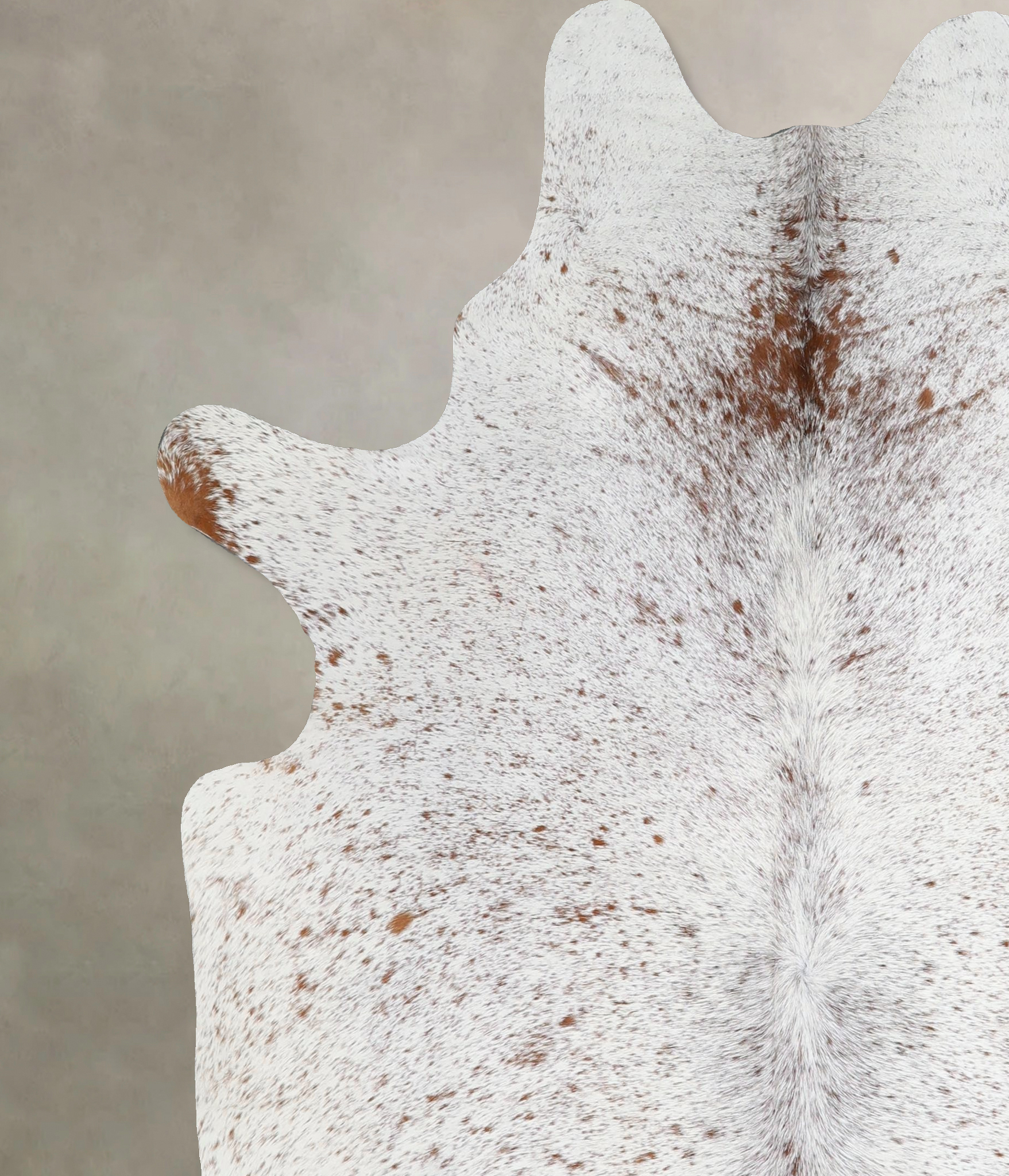 Salt and Pepper Brown Cowhide Rug #A44245