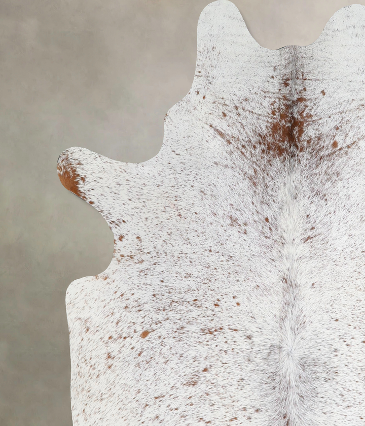 Salt and Pepper Brown Large Brazilian Cowhide Rug 6'8"H x 5'8"W #A44245 by Hudson Hides