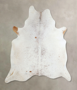 Salt and Pepper Brown X-Large Brazilian Cowhide Rug 7'0"H x 6'1"W #A44246 by Hudson Hides
