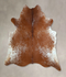 Salt and Pepper Brown X-Large Brazilian Cowhide Rug 6'9