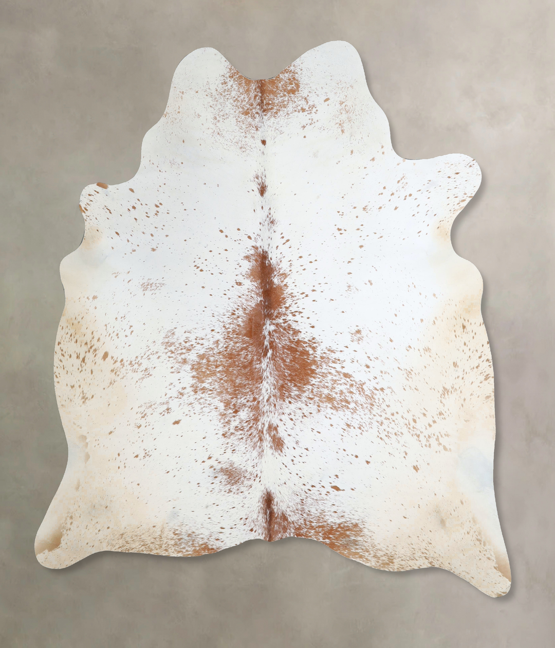 Salt and Pepper Brown X-Large Brazilian Cowhide Rug 6'11"H x 5'10"W #A