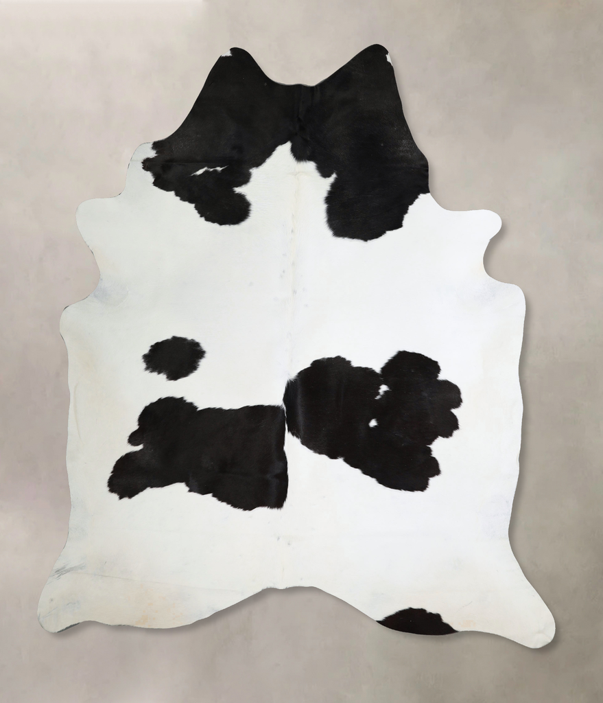 Black and White XX-Large Brazilian Cowhide Rug 8'3"H x 6'11"W #A44257 by Hudson Hides