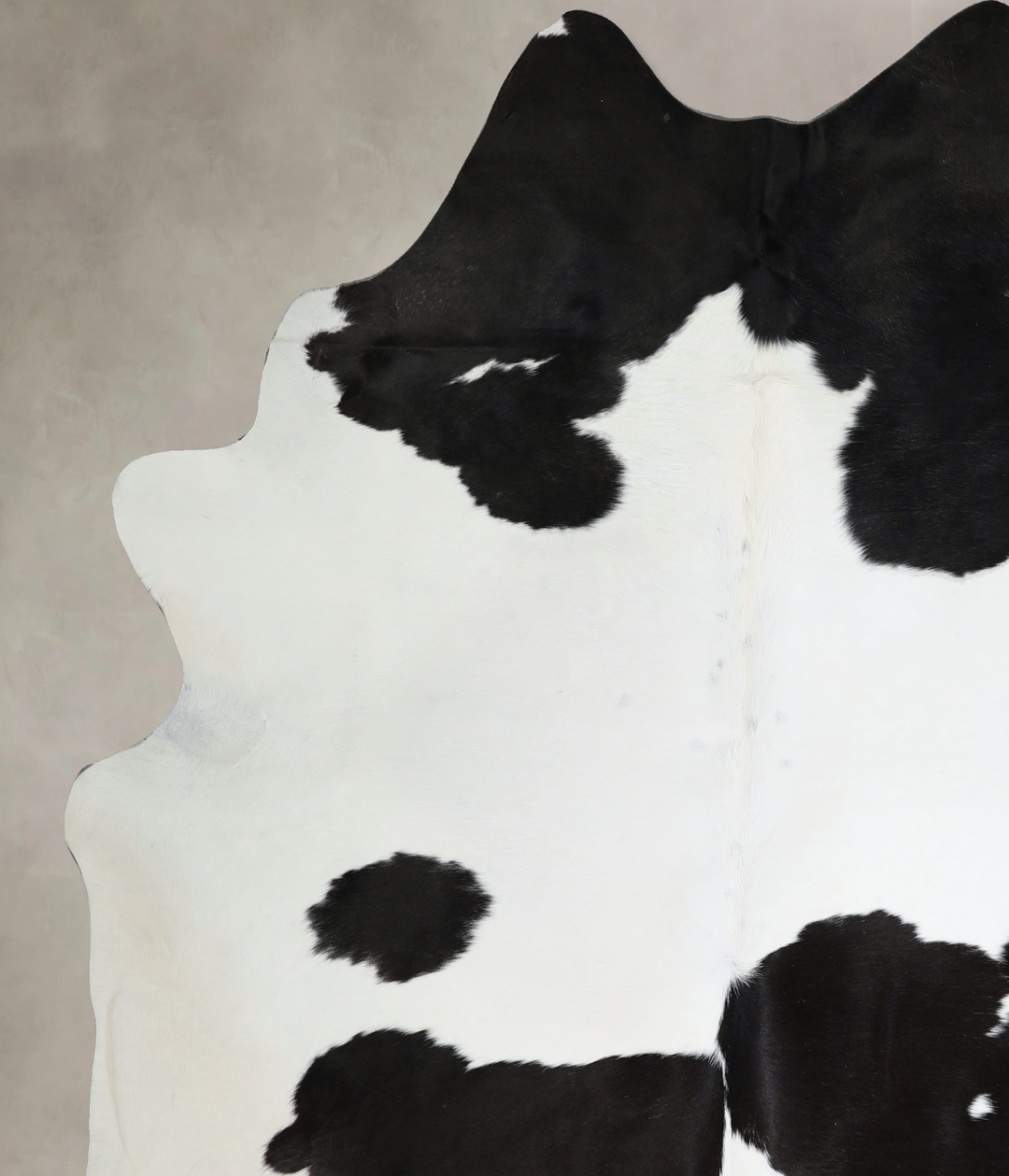 Black and White XX-Large Brazilian Cowhide Rug 8'3"H x 6'11"W #A44257 