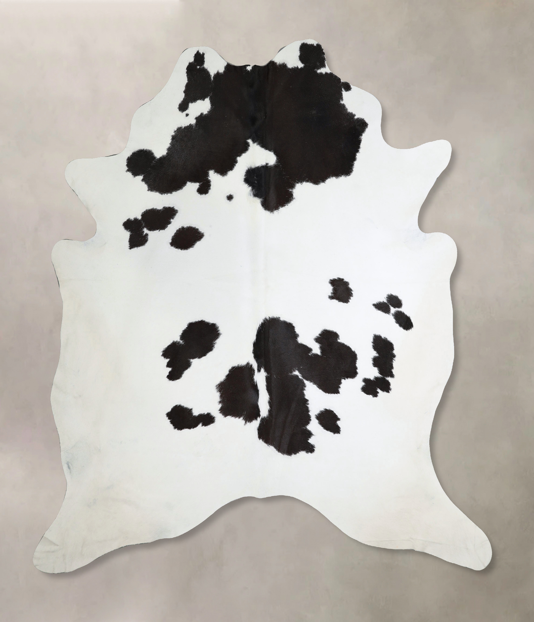Black and White XX-Large Brazilian Cowhide Rug 8'1"H x 7'0"W #A44274 b