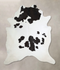 Black and White XX-Large Brazilian Cowhide Rug 8'1