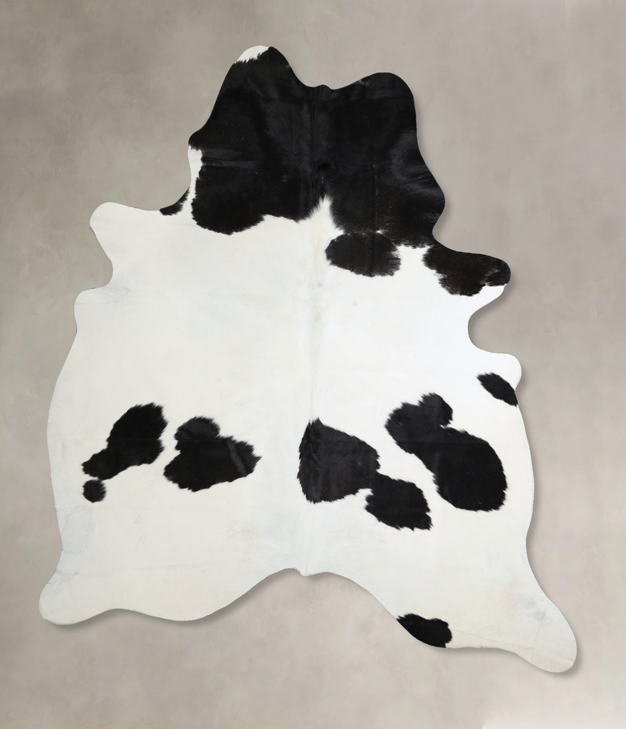 Black and White XX-Large Brazilian Cowhide Rug 7'11"H x 6'7"W #A44283 by Hudson Hides