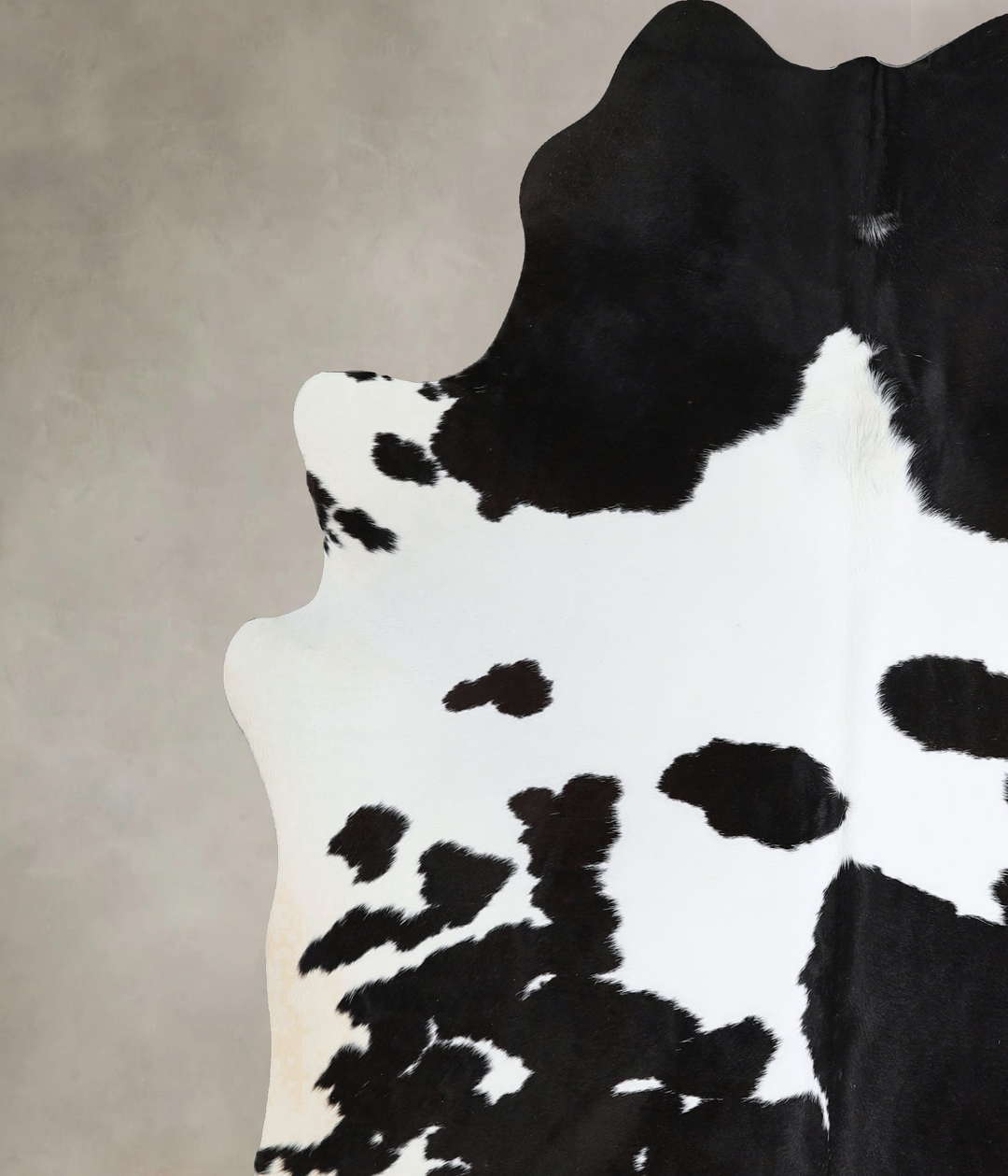 Black and White XX-Large Brazilian Cowhide Rug 7'7"H x 6'9"W #A44285 b