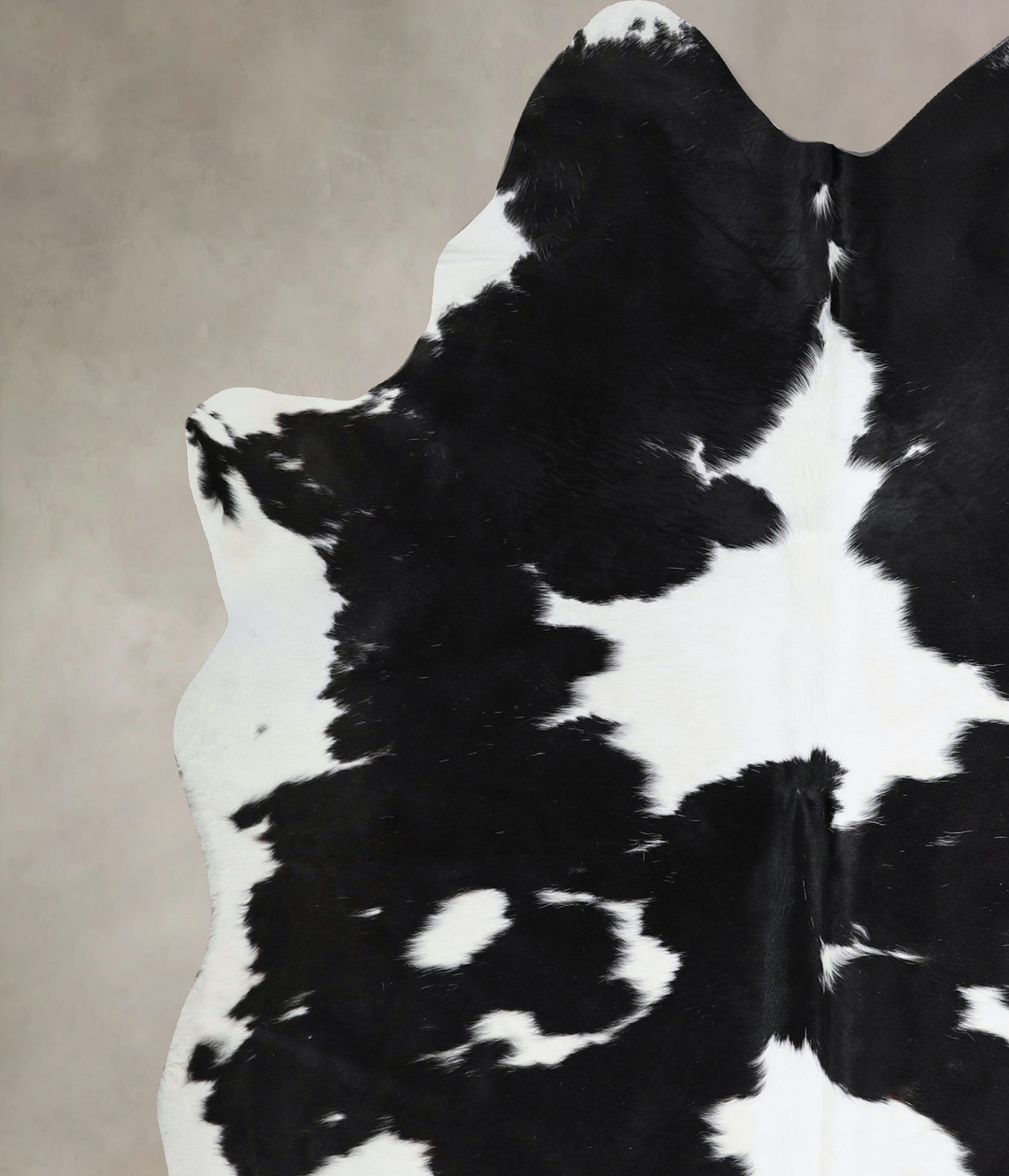 Black and White X-Large Brazilian Cowhide Rug 6'11"H x 6'3"W #A44293 b